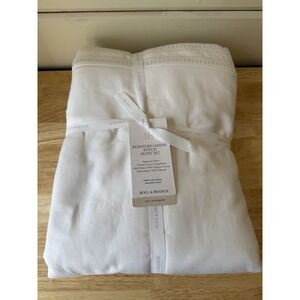Boll And Branch King SIGNATURE LADDER STITCH DUVET SET White 100% Organic Cotton
